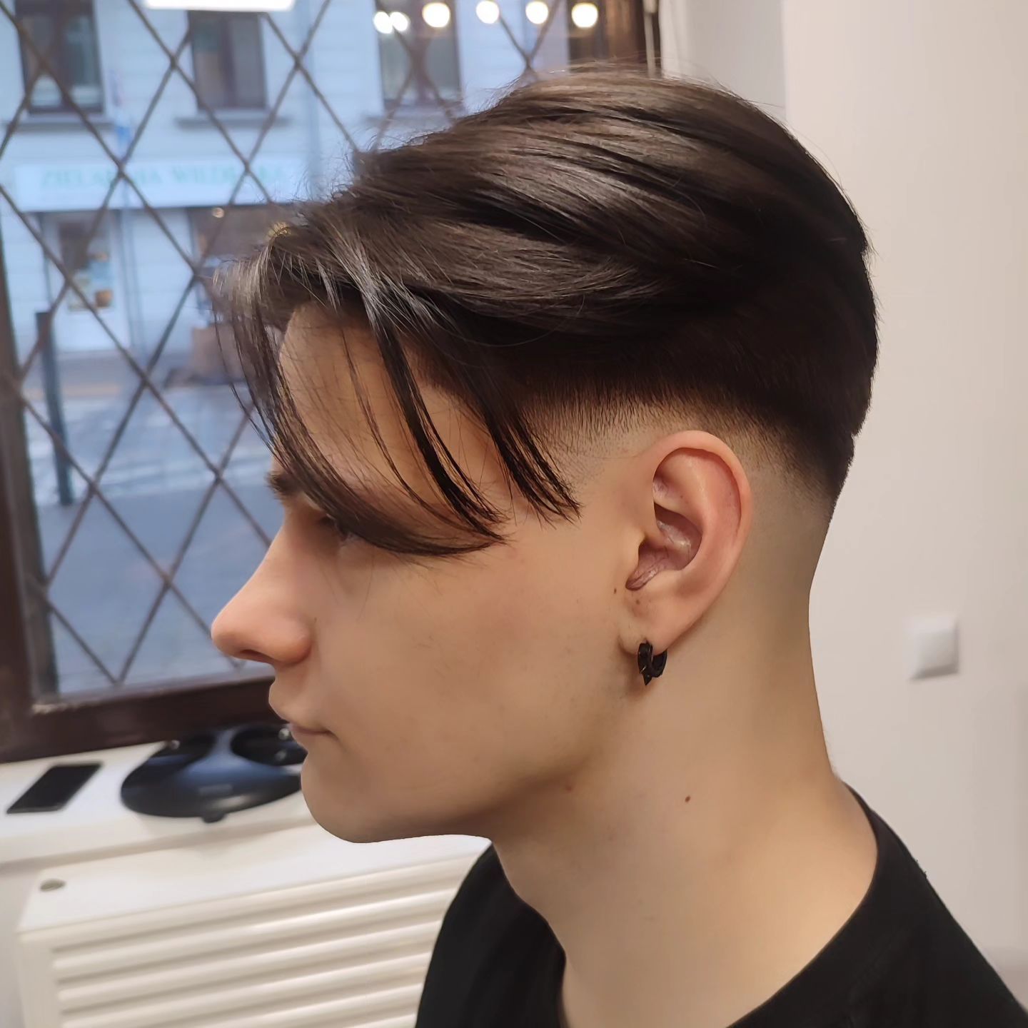 Longer layered haircut created at Good Blend